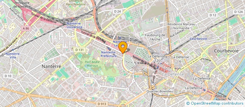 localisation de l'entreprise ATELIERS ORIENTIS à NANTERRE