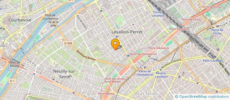 localisation de l'entreprise ATELIERS ORTHOS à LEVALLOIS-PERRET