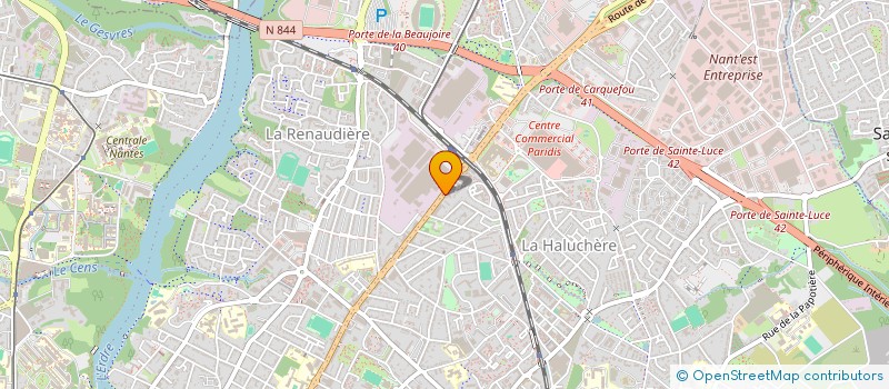 localisation de l'entreprise ATELIERS PAGAILLE  NANTES