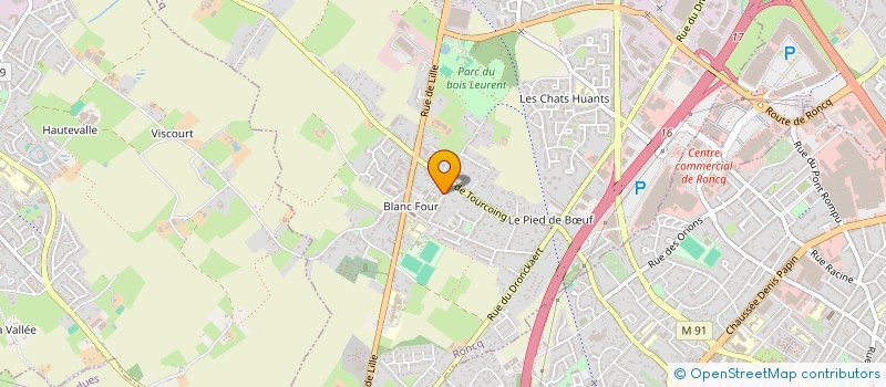 localisation de l'entreprise ATELIERS PHILIPPE HOORNAERT  RONCQ