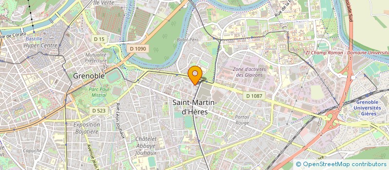 localisation de l'entreprise ATELIERS PROTEGES DE GRENOBLE à SAINT-MARTIN-D'HERES
