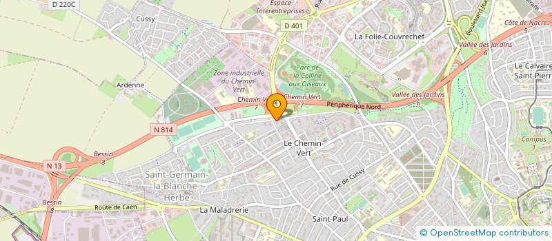 localisation de l'entreprise ATELIERS RECHERCHE CORPORELLE à CAEN