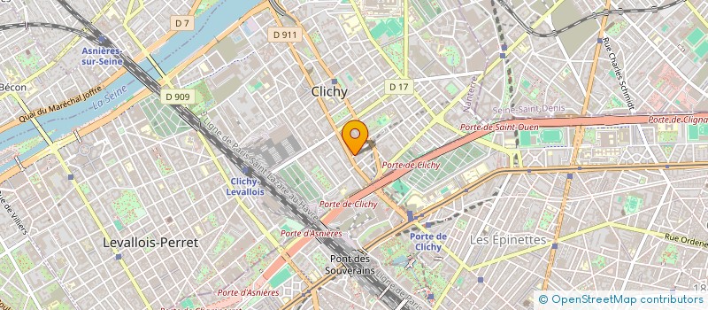 localisation de l'entreprise ATELIERS RECHERCHE CREATION à CLICHY