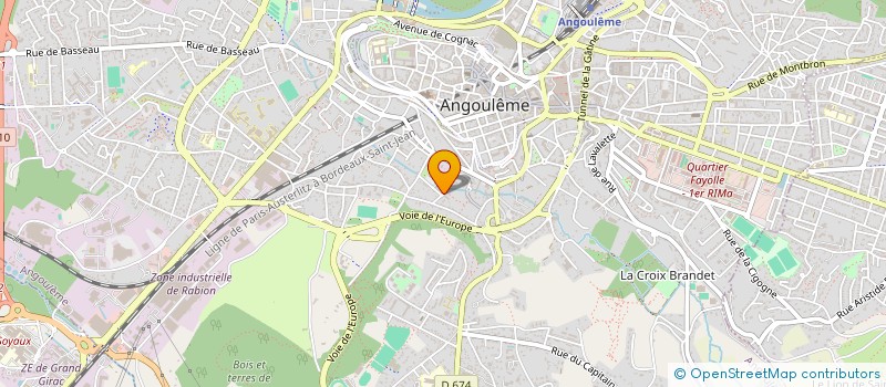 localisation de l'entreprise ATELIERS REGION ASSURANCES MARCEL KIRSCH à ANGOULEME