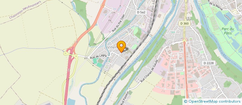 localisation de l'entreprise ATELIERS RESIDENCES POUR ALLER VERS UNE MEILLEURE INSERTION SOCIALE DES PERSONNES EN SITUATION DE HANDICAP à VILLENOY