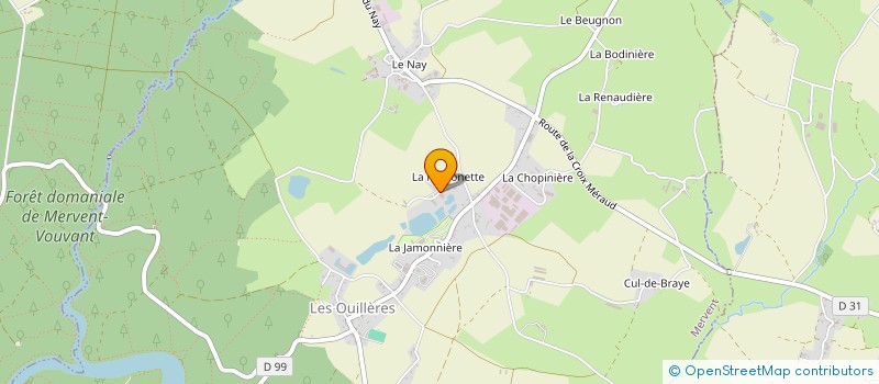 localisation de l'entreprise ATELIERS RESPONSABLES D'ORTHOPEDIE PETIT APPAREILLAGE 85 à MERVENT