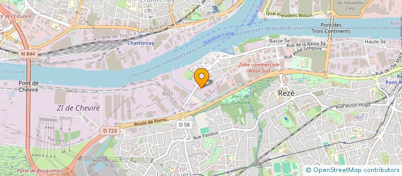 localisation de l'entreprise ATELIERS REZEENS APPLICATIONS MECANIQUES à REZE