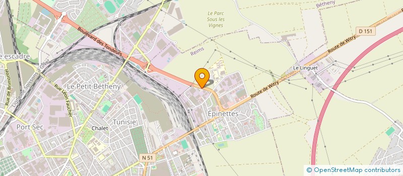 localisation de l'entreprise ATELIERS ROCHE à REIMS