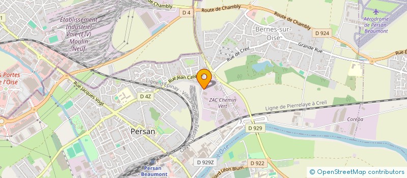 localisation de l'entreprise ATELIERS ROMAIN à PERSAN