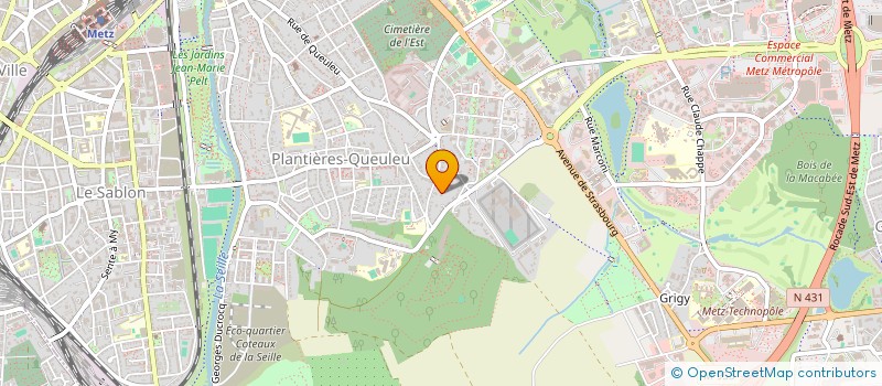 localisation de l'entreprise ATELIERS ROSES à METZ