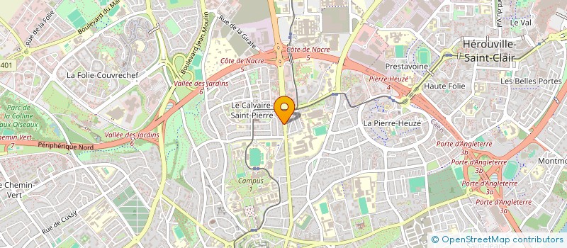 localisation de l'entreprise ATELIERS ROUE LIBRE à CAEN