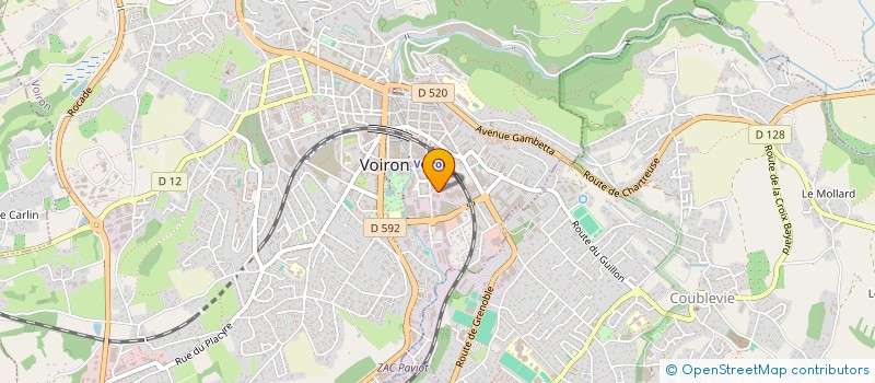 localisation de l'entreprise ATELIERS ROUX ET GALLOIS à VOIRON