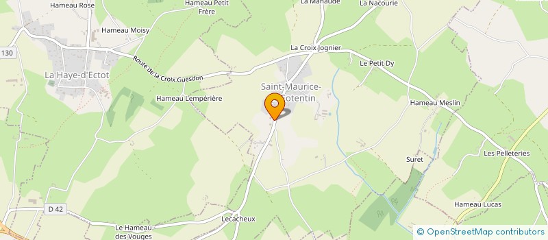 localisation de l'entreprise ATELIERS SAINT MAURICE  SAINT-MAURICE-EN-COTENTIN
