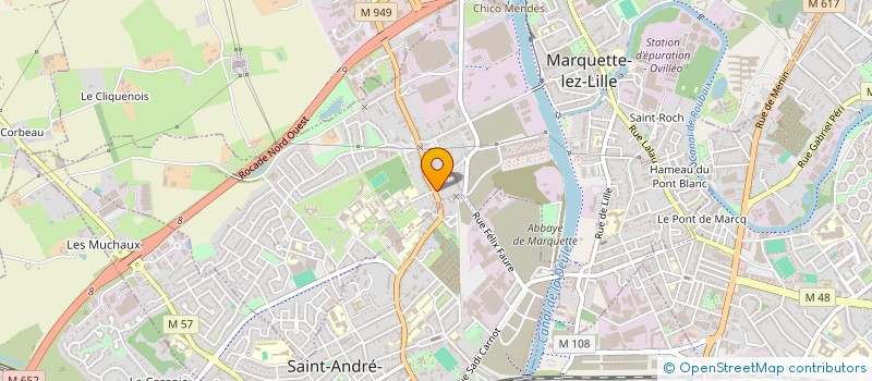 localisation de l'entreprise ATELIERS SAINT-ROCH à MARQUETTE LEZ LILLE