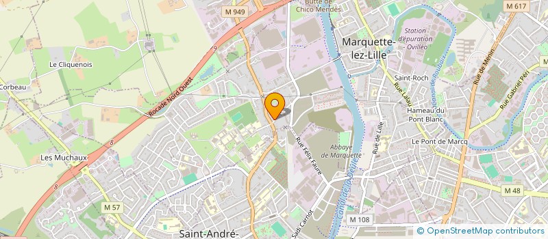 localisation de l'entreprise ATELIERS SAINT ROCH - TECHNOLOGIES à MARQUETTE LEZ LILLE