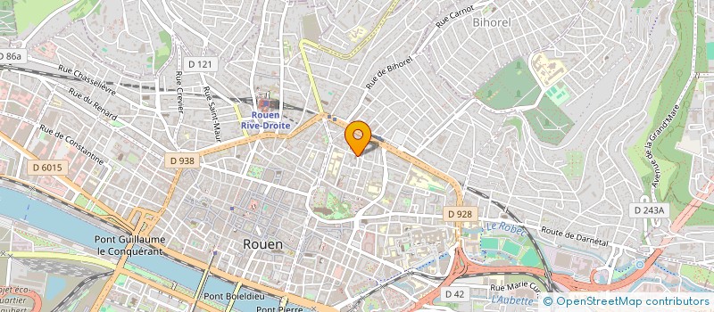 localisation de l'entreprise ATELIERS SAINTE CLAIRE  ROUEN