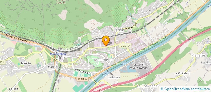 localisation de l'entreprise ATELIERS SAVOYARDS VIE ACTIVE à MONTMELIAN