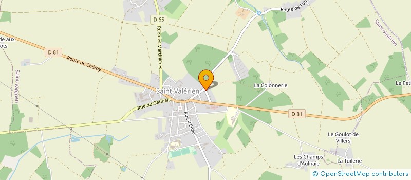 localisation de l'entreprise ATELIERS SENONAIS DE CONFECTION à SAINT-VALERIEN