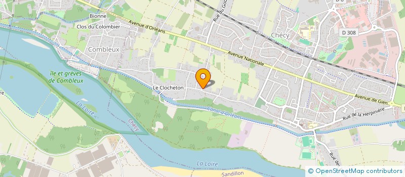 localisation de l'entreprise ATELIERS SERVICES PRESTATIONS à CHECY