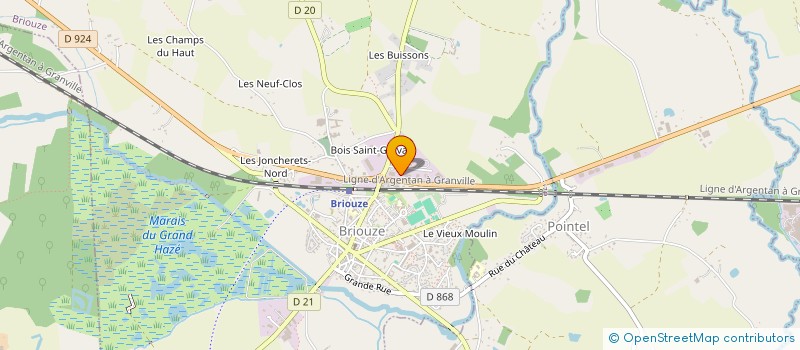 localisation de l'entreprise ATELIERS SOLIDAIRES DE L'ORNE à BRIOUZE
