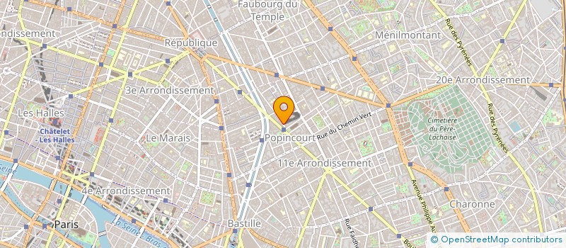 localisation de l'entreprise ATELIERS ST AMBROISE à PARIS