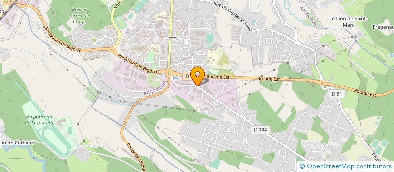 localisation de l'entreprise ATELIERS SWING à PUYMOYEN