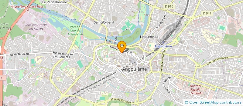 localisation de l'entreprise ATELIERS T.A.T à ANGOULEME