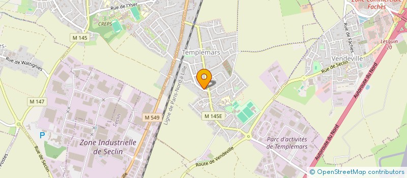 localisation de l'entreprise ATELIERS THEATRE DU BRIGADIER  TEMPLEMARS