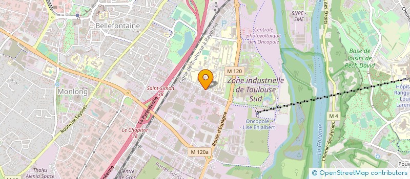localisation de l'entreprise ATELIERS TOULOUSAINS DES MENUISERIES DOUMENC à TOULOUSE