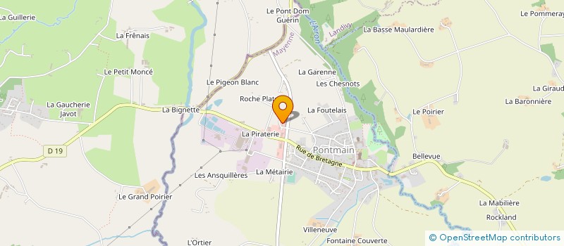 localisation de l'entreprise ATELIERS TRADI'BOIS à PONTMAIN