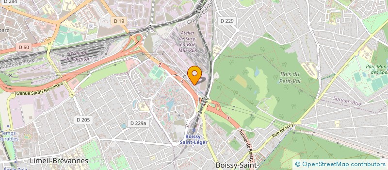 localisation de l'entreprise ATELIERS UNI MARBRES à BOISSY-SAINT-LEGER