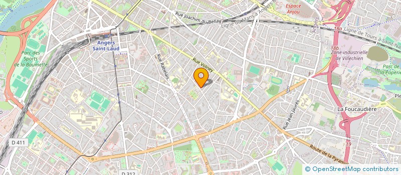 localisation de l'entreprise ATELIERS URBAINS à ANGERS