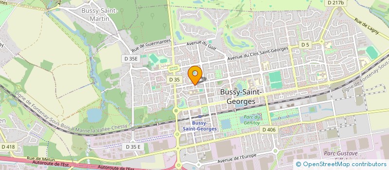 localisation de l'entreprise ATELIERS & VACANCES à BUSSY-SAINT-GEORGES