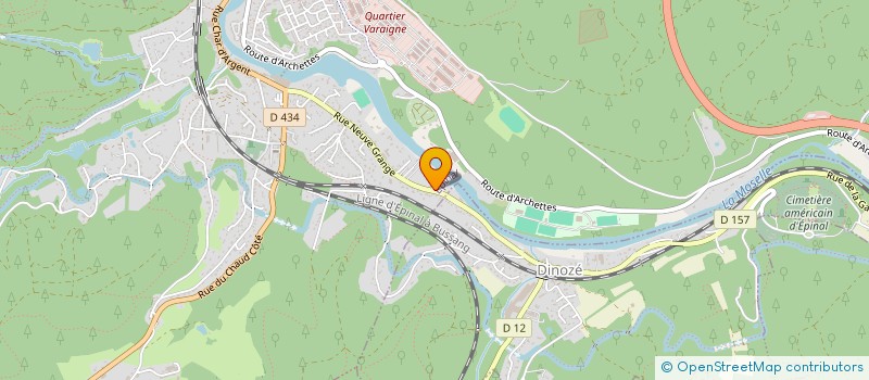 localisation de l'entreprise ATELIERS VALENTIN à EPINAL