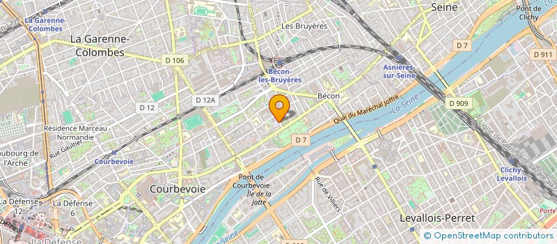 localisation de l'entreprise ATELIERS VERY à COURBEVOIE