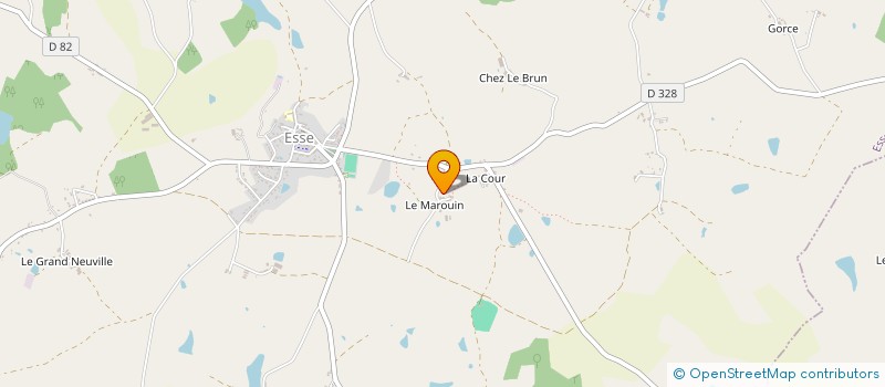 localisation de l'entreprise ATELIERS VIGNAUD à ESSE