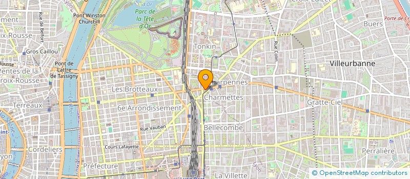localisation de l'entreprise ATELIERS VILLES ET PAYSAGES à LYON