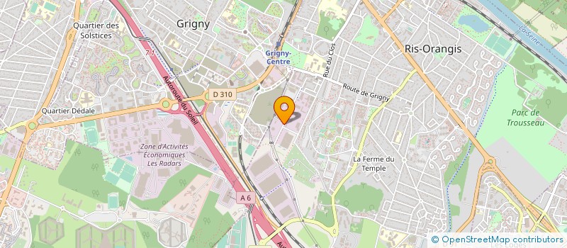 localisation de l'entreprise ATELIRS MERLIN & CIE à RIS-ORANGIS