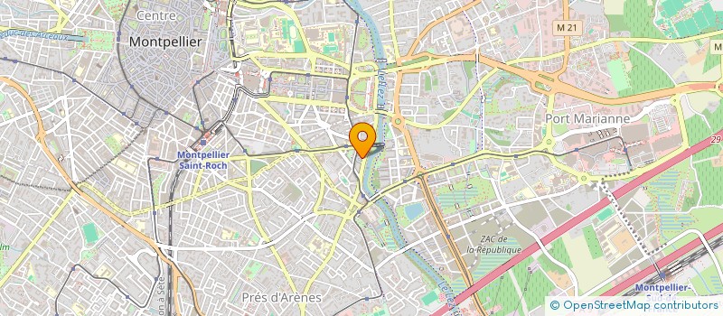 localisation de l'entreprise ATELLE à MONTPELLIER