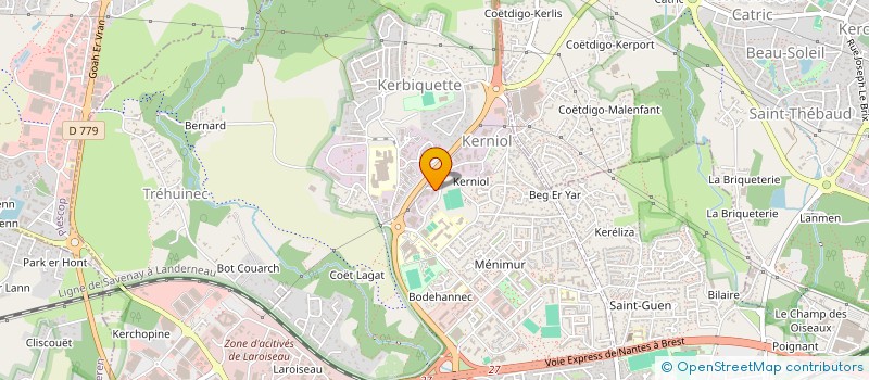 localisation de l'entreprise ATELORTHO à VANNES