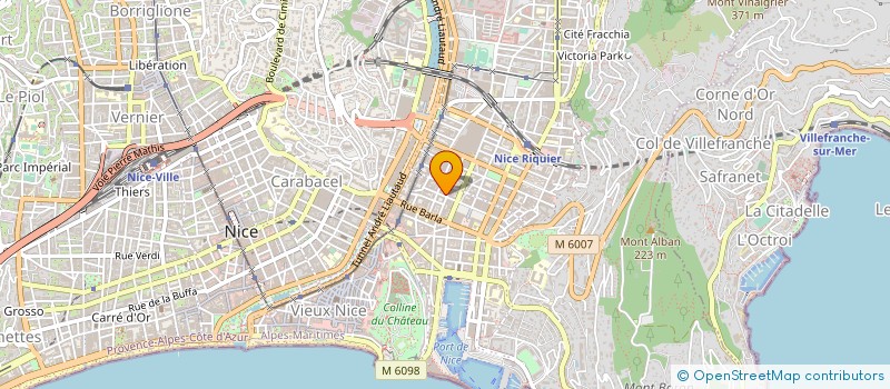 localisation de l'entreprise ATELSAT à NICE