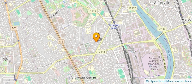 localisation de l'entreprise ATEM + à VITRY-SUR-SEINE