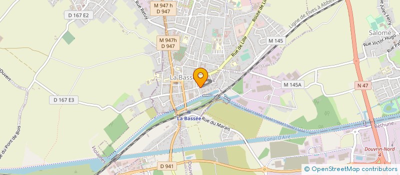 localisation de l'entreprise ATEM AMENAGEMENT TERRASSEMENT ENVIRONNEMENT MANUTENTION à DUNKERQUE