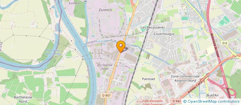 localisation de l'entreprise ATEM CONSTRUCTION  LE PONTET