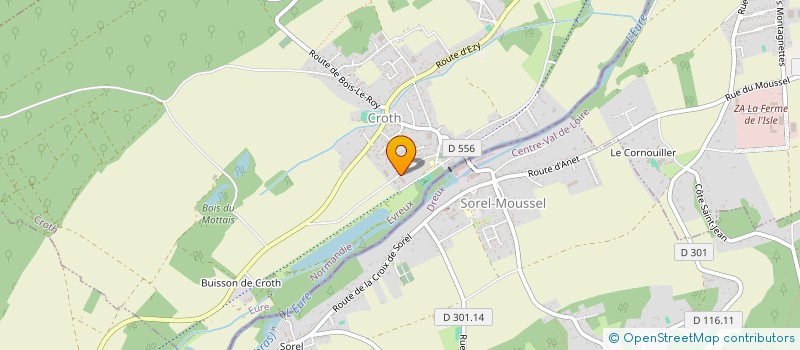 localisation de l'entreprise ATEM COURAGE - ATELIER DE TRAITEMENT ELECTROLYTIQUE SUR METAUX COURAGE à CROTH