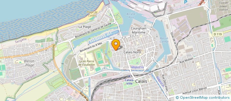 localisation de l'entreprise ATEMA ART-THERAPIE ET MEDIATIONS ARTISTIQUES  CALAIS