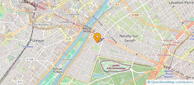 localisation de l'entreprise ATEMAK à NEUILLY SUR SEINE