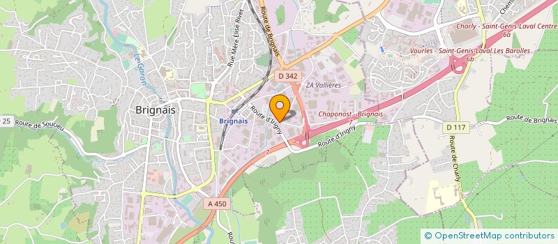 localisation de l'entreprise ATEMCO à BRIGNAIS