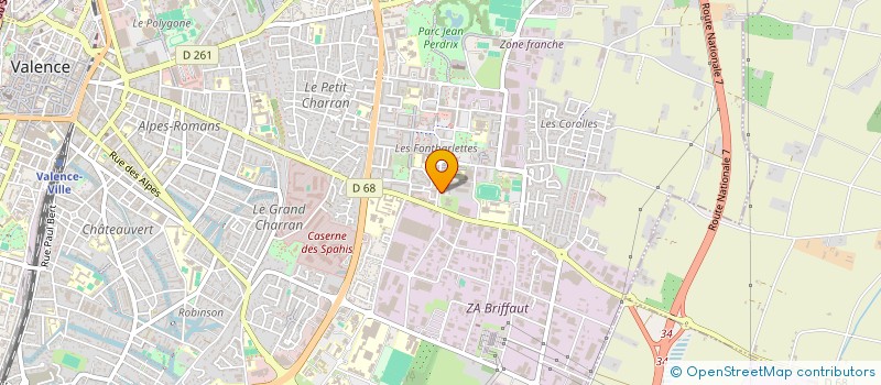 localisation de l'entreprise ATEMI à VALENCE
