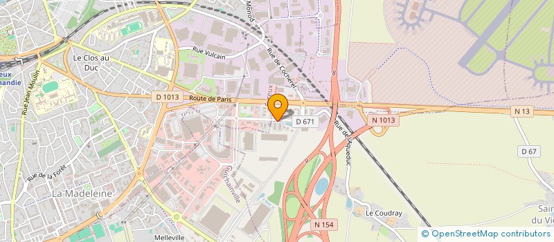 localisation de l'entreprise ATEMIS à EVREUX